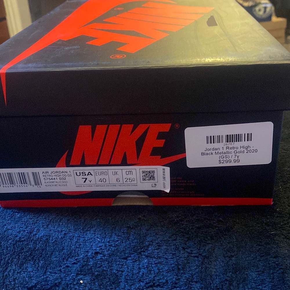 Jordan 1 Retro High Black Metallic Gold